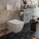 Унитазы Roxen Cube bidet в комплекте с инсталляцией StounFix Dual Fresh 6 в 1 968472 (кнопка: брашированное золото)