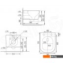 Унитазы Roxen Boro в комплекте с инсталляцией StounFix Dual Fresh 6 в 1 966418 (кнопка: серый бетон)