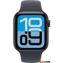 Умные часы и браслеты Apple Watch SE 3 44 мм (алюминиевый корпус, полуночный/полуночный, спортивный силиконовый ремешок M/L)