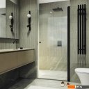 Душевые кабины MaybahGlass 198x60 MGD-797-6 (прозрачное стекло/черный)