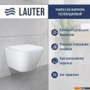 Унитазы Lauter Nuremberg 21811 + 21901001 (белый, с кнопкой смыва 219701J хром)