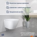 Унитазы Lauter Nuremberg 21811 + 21901001 (белый, с кнопкой смыва 219701J хром)