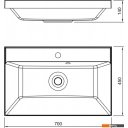 Умывальники Symbolite Asti 70x45