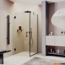 Душевые кабины MaybahGlass MGY-1304-6 (бесцветное стекло/черный)