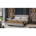 Кровати Трия Шелли 180x200 Тип 1 (велюр Confetti Silver)