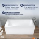 Ванны Lauter Seraphina 170x80 2112170R (с ножками и сифоном 21Y11021 матовый черный)