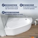 Ванны Lauter Valencia 150x100 2102150L (с каркасом и сифоном 21Y31001 матовый черный)