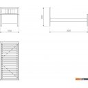 Кровати Mio Tesoro Сага 90x200 2.08.04.050.14 (белый/ясень)