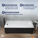 Ванны Lauter Amelia 150 21204050 (с ножками, лицевым экраном черного цвета и сифоном 21Y32001 матовый черный)