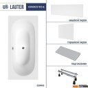 Ванны Lauter Ava 160 21208060 (с ножками, серым подголовником, белым лицевым и торцевым экраном)