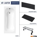 Ванны Lauter Sophia 160 21205160 (с ножками, черным подголовником и черным лиц.экраном)