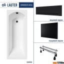 Ванны Lauter Amelia 160х70 21204060 (с ножками, лицевым черным и торцевым экраном)