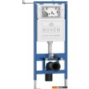 Унитазы Roxen Egg в комплекте с инсталляцией StounFix Dual Fresh 6 в 1 968085 (кнопка: брашированное золото)