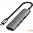 USB-хабы и док-станции Satechi 6-in-1 USB-C Slim Multiport Adapter ST-P6SM (серый)