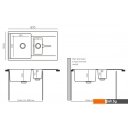 Кухонные мойки Polygran Brig 870 (космос)