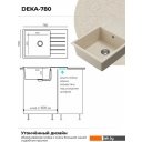 Кухонные мойки Polygran Deka 780 (кремовый)