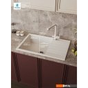 Кухонные мойки Polygran Deka 780 (белый хлопок)