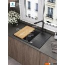 Кухонные мойки Polygran Deka 700 (черный)