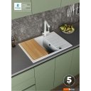 Кухонные мойки Polygran Deka 700 (светло-серый)