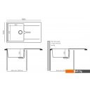 Кухонные мойки Polygran Gals 860 (кремовый)