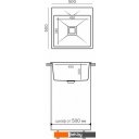 Кухонные мойки Polygran Blade 500 (кремовый)