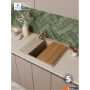 Кухонные мойки Polygran Deka 600 (песочный)