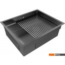 Кухонные мойки Paulmark Next-Pro 54 Uni PM705445-GM (черный/вороненая сталь)