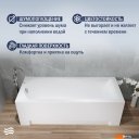 Ванны Lauter Amelia 180х80 21204080 (с ножками, лицевым и торцевым экраном)