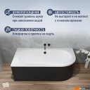 Ванны Lauter Bliss 180х80 L 21201081L (с ножками и лицевым черным экраном)