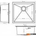 Кухонные мойки Schtoff Undermount Best Decor Black 4545
