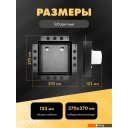 Вентиляционные решетки HOMY Air Pro APS100BMTZ 20x20 с маяком (черная)