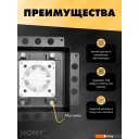 Вентиляционные решетки HOMY Air Pro APS100BMTZ 20x20 с маяком (черная)
