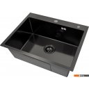 Кухонные мойки Basic CL DS Decor 60x50 (черный, коландер, дозатор)
