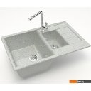 Кухонные мойки MARRBAXX Карельский камень модель 210/Q10 F210Q010 (серый/светло-серый)