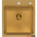 Кухонные мойки Basic CL DS Decor 45x50 (золото, коландер, дозатор)