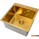 Кухонные мойки Basic CL DS Decor 45x50 (золото, коландер, дозатор)