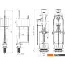 Комплектующие для унитазов, писсуаров, биде Ани Пласт WC6550M