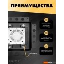 Вентиляционные решетки HOMY Air Pro APT125BSZ 25x25 без маяка (черная)