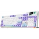 Клавиатуры Ajazz AK35I V4 (фиолетовый/белый/синий, Ajazz Avocado)