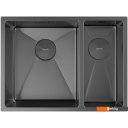 Кухонные мойки Zorg Zerox 58-2 U / IF-R PVD Gunblack