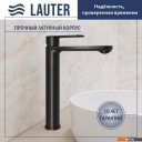Умывальники Lauter 21652-A + Moon 21СК8691BS с донным клапаном 21190B (черный матовый)