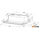 Вытяжки Krona Kamilla slim 600 inox/inox (2 мотора)