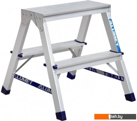  - Лестницы и стремянки Алюмет алюминиевая двухсторонняя A7202 - алюминиевая двухсторонняя A7202