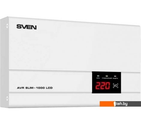  - Стабилизаторы и сетевые фильтры SVEN AVR SLIM-1000 LCD - AVR SLIM-1000 LCD
