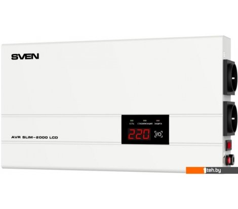  - Стабилизаторы и сетевые фильтры SVEN AVR SLIM-2000 LCD - AVR SLIM-2000 LCD