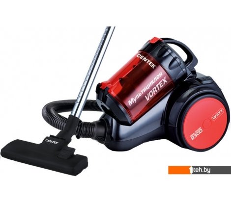  - Пылесосы CENTEK CT-2524 (черный/красный) - CT-2524 (черный/красный)