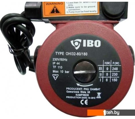  - Насосы IBO OHI 32-80/180 - OHI 32-80/180