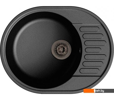  - Кухонные мойки GranFest QUARZ Z-58 (черный) - Z-58 (черный)