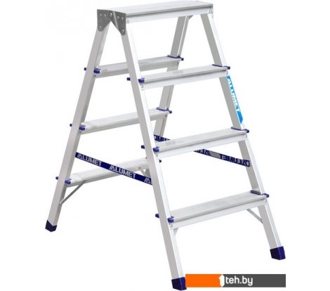 - Лестницы и стремянки Алюмет алюминиевая двухсторонняя A7204 - алюминиевая двухсторонняя A7204