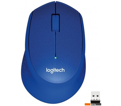  - Мыши Logitech M330 Silent Plus (синий) - M330 Silent Plus (синий)